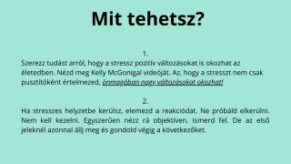 8. fejezet 3. módszer A stressz új köntösben